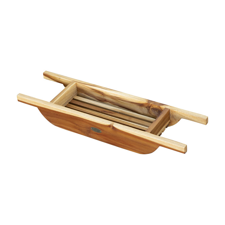 EcoDecors Freestanding Teak Bath Caddy & Reviews Wayfair